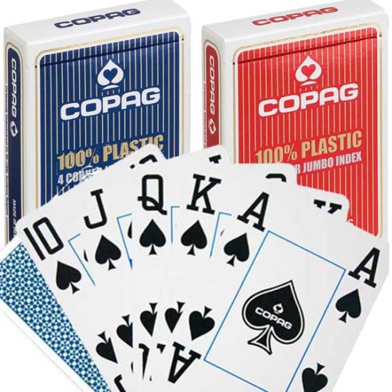 Карти за игра Copag Plastic 4 Jumbo index