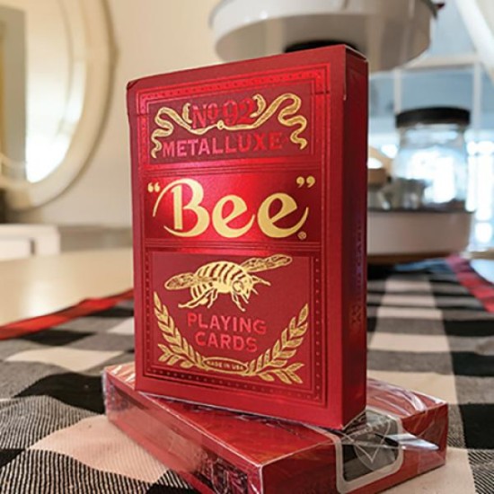 Карти за игра Bee Metalluxe Red