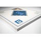 Шах дъска RPF Deluxe Blue, поле 55 мм, без нотация