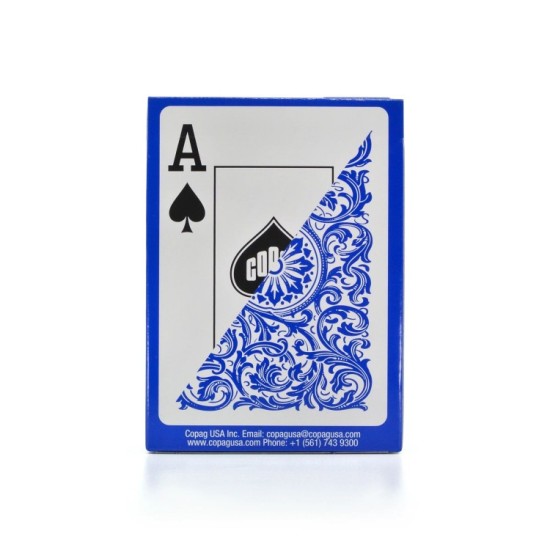 Карти за игра Copag Elite Poker size Jumbo index Blue