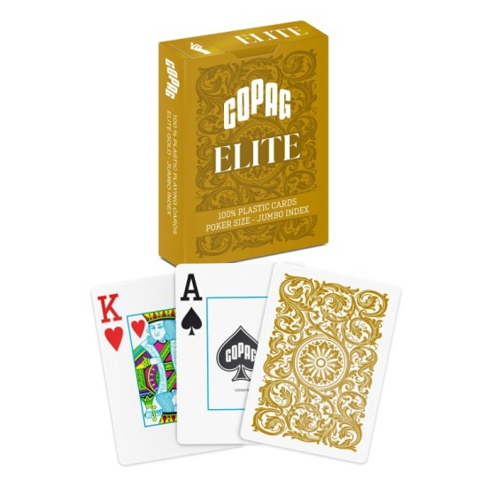Карти за игра Copag Elite Poker size Jumbo index Gold