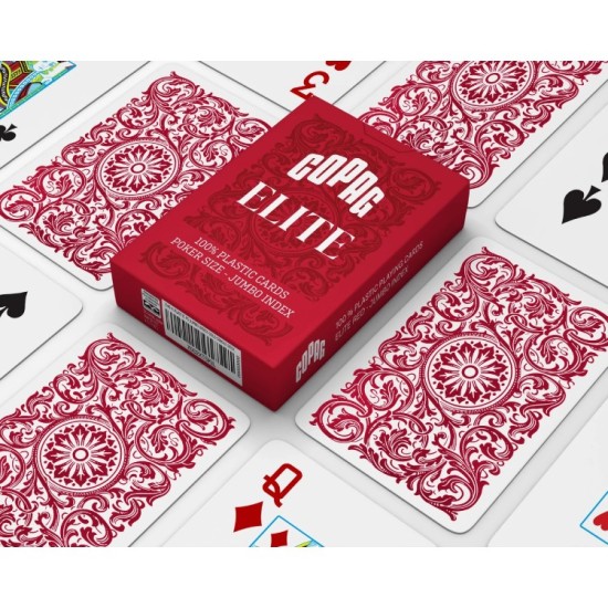 Карти за игра Copag Elite Poker size Jumbo index Red