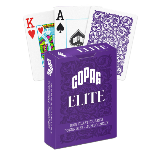Карти за игра Copag Elite Poker size Jumbo index Purple