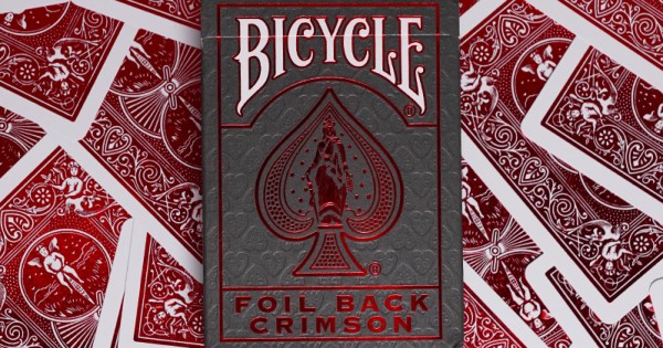 Playing Cards Bicycle Metal Deck Red
